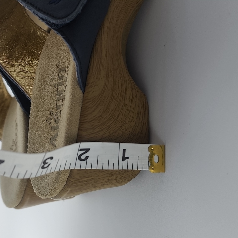 Alegria Linn Embroidered Leather Wedge Sandals 37 - Picture 8 of 10